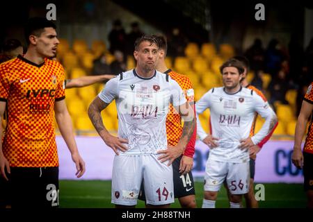 Benevento, Italie.27 novembre 2021.Denis German (Reggina) portait pendant Benevento Calcio vs Reggina 1914, le football italien Serie B match à Benevento, Italie, novembre 27 2021 crédit: Independent photo Agency/Alay Live News Banque D'Images