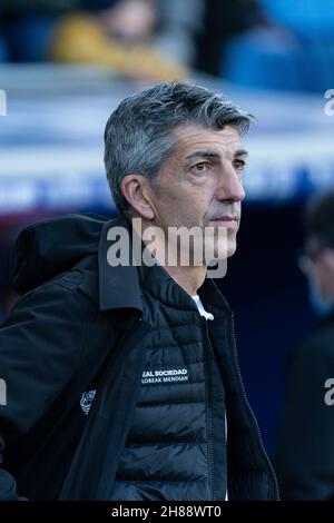 Cornellà, Espagne.28 novembre 2021.Espagnol la Liga: RCD Espanyol contre Real Sociedad.Crédit: Joan Gosa/Joan Gosa crédit: Joan Gosa Badia/Alay Live News Banque D'Images