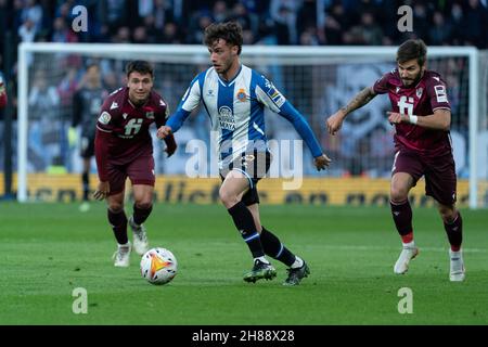 Cornellà, Espagne, 28, novembre 2021.Espagnol la Liga: RCD Espanyol contre Real Sociedad.Crédit: Joan Gosa/Joan Gosa Banque D'Images