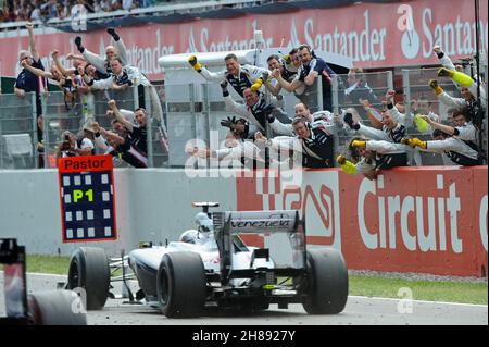 MOTORSPORT - F1 2012 - GRAND PRIX D'ESPAGNE / GRAND PRIX D'ESPAGNE - BARCELONE (ESP) - 11 AU 13/05/2012 - PHOTO : ERIC VARGIOLU / DPPI - PASTEUR MALDONADO (VEN) - WILLIAMS F1 COSWORTH FW34 - ACTION Banque D'Images