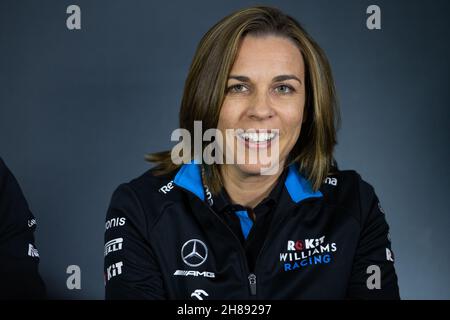 Conférence de presse WILLIAMS Claire (gbr), Directeur adjoint de l'équipe Williams F1 Racing, portrait lors du Championnat du monde de Formule 1 2019, Grand Prix d'Azerbaïdjan du 25 au 28 avril à Bakou - photo Antonin Vincent / DPPI Banque D'Images