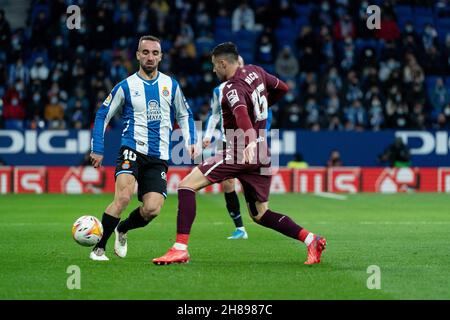 Cornellà, Espagne, 28, novembre 2021.Espagnol la Liga: RCD Espanyol contre Real Sociedad.Crédit: Joan Gosa/Joan Gosa Banque D'Images