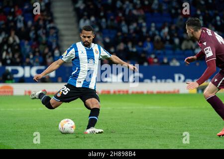 Cornellà, Espagne, 28, novembre 2021.Espagnol la Liga: RCD Espanyol contre Real Sociedad.Crédit: Joan Gosa/Joan Gosa Banque D'Images