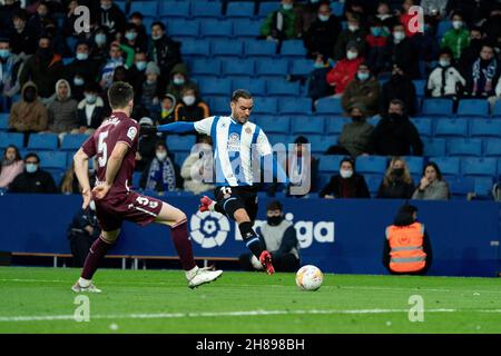 Cornellà, Espagne, 28, novembre 2021.Espagnol la Liga: RCD Espanyol contre Real Sociedad.Crédit: Joan Gosa/Joan Gosa Banque D'Images