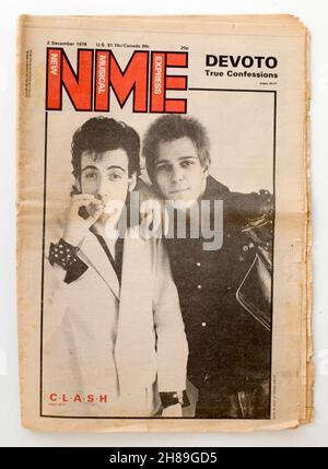 1978 publication NME New musical Express Clash couverture avant Banque D'Images