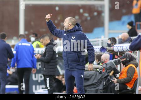 Genova, Italie.27 novembre 2021.Genova (GE), Italia, 27 novembre 2021, stadio Luigi Ferraris, 14Â° giornata Campionato Serie A Tim 2021/2022, incontro tra le escadron dell'UC Sampdoria e dell'Hellas Verona, nella fister: Mister Igor Tudor crédit: Independent photo Agency/Alay Live News Banque D'Images