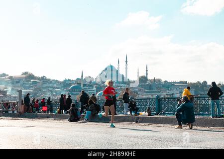 Istanbul octobre 29 course 7K Istanbul Turquie - 10.29.2021 Banque D'Images