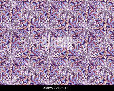 Motif fleuri vectoriel abstrait sans couture.Arabesque, ornement oriental de motifs végétaux. Illustration de Vecteur