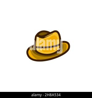 chapeau de cowboy coloré icône illustration vectorielle Illustration de Vecteur