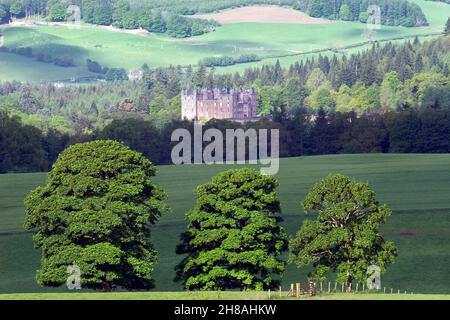 Drumlanrig Castle, qui abrite le duc et la duchesse de Buccleuch & Queensberry, Queensbury Estate, Dumfries & Galloway, Dumfriesshire, Écosse Banque D'Images