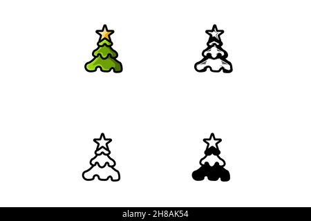 Motif vectoriel de modèle d'arbre de Noël. Illustration vectorielle Illustration de Vecteur