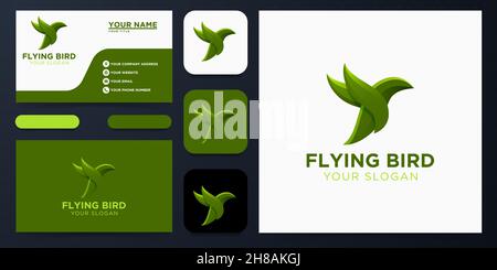 Logo Flying Bird Illustration de Vecteur