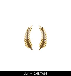 Idées de logo blé, grain, agriculture. Logo inspiration. Illustration Du Vecteur De Modèle. Isolé Sur Fond Blanc Illustration de Vecteur