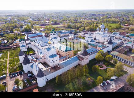 Vue depuis drone du Kremlin de Rostov Banque D'Images