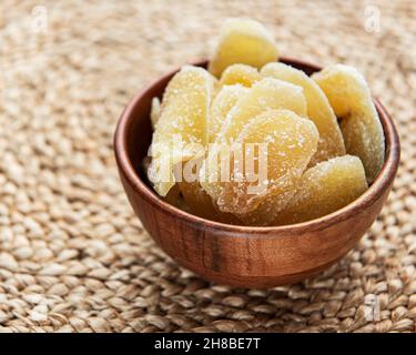 Gingembre confit sucré et épicé Banque D'Images