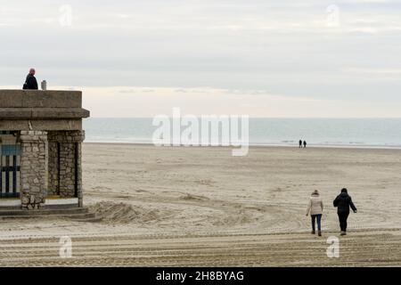 Berck sur Mer, pas de Calais, Picardie, Nord-Ouest de la France Banque D'Images