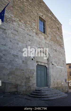 Vieille ville, église Saint François, Bevagna, Ombrie, Italie, Europe Banque D'Images