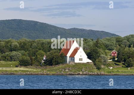 Église de Trondenes Harstad, Norvège, Harstad Banque D'Images