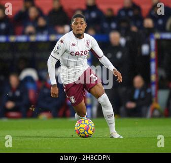 Londres, Royaume-Uni.27 novembre - Crystal Palace v Aston Villa - Premier League - Selhurst Park Aston Villa Leon Bailey pendant le match au Selhurst Park photo Credit : © Mark pain / Alamy Live News Banque D'Images