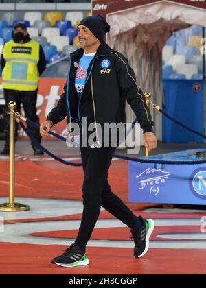 NAPELS, ITALIE - NOVEMBRE 28 : entraîneur Marco Domenichini de SSC Napoli lors de la série A TIM match entre SSC Napoli et Lazio Roma au Stadio Diego Armando Maradona le 28 novembre 2021 à Napels, Italie (photo de Ciro Santangelo/Orange Pictures) Banque D'Images