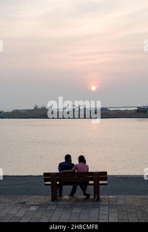 Sri Lanka, Colombo, ville, ville,bâtiment, Gebäude, immeuble, plage, Strand,plage Banque D'Images