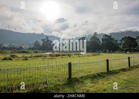 Sri Lanka, province du centre, province Centrale, Nuwara Eliya, Nurelia,La petite Angleterre, ville, Staadt, ville, hippodrome,Pferderennbahn, hippodro Banque D'Images