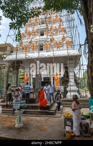 Sri Lanka, province du centre, province centrale, district de Badulla, Bandarawela,temple Indou, Indou Tempel, temple hindou Banque D'Images