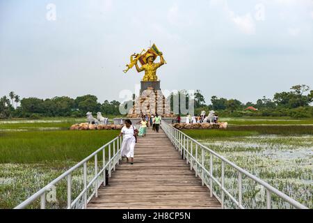 Sri Lanka, province du Nord, province du Nord, province de Nördliche, région de Murukandy,Région Murukandy, mémorial, Gedenkstätte, Denkmal, mémorial Banque D'Images