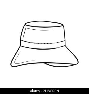 vector doodle icône de panama, isolé. pour les touristes, loisirs. Illustration de Vecteur