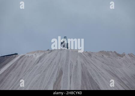 La montagne de potasse à Heringen en Hesse Allemagne Banque D'Images