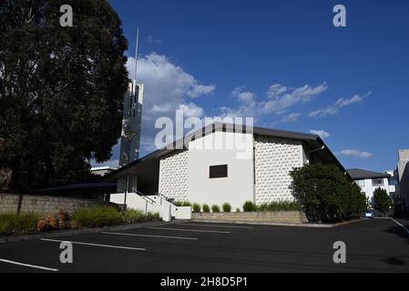 Caulfield Ward lieu de rencontre de l'Église de Jésus-Christ des Saints des derniers jours, sur Hawthorn Rd en banlieue de Melbourne Banque D'Images