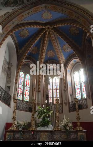 Eglise de San Francesco, autel, Deruta, Ombrie, Italie,Europe Banque D'Images