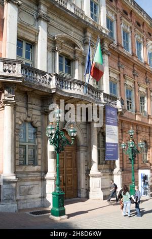 Vieille ville, Piazza Braccio Fortegaccio Square, Palazzo Antinori Palace, Pérouse, Ombrie, Italie,Europe Banque D'Images