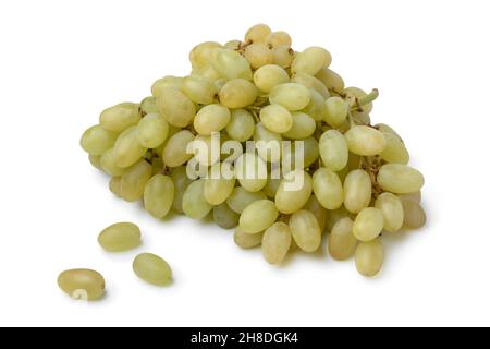 Bouquet de raisins secs de Sultana turcs frais et mûrs isolés sur fond blanc Banque D'Images