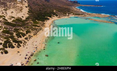 Belles plages de Grèce - Crete Balos Bay Banque D'Images