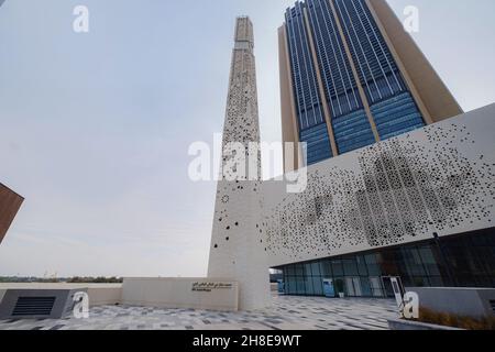 Dubaï, Émirats Arabes Unis 19 février 2021 : Gate Avenue est une nouvelle promenade, située dans le centre financier international de Dubaï.Il relie tous les gratte-ciel du DIFC.Nouveau projet du gouvernement. Banque D'Images