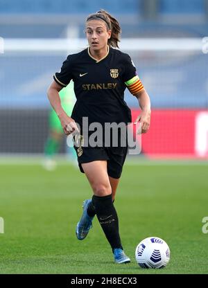 Photo du dossier datée du 31-03-2021 de l'Alexia Putellas de Barcelone, qui a remporté le ballon d'Or pour femmes, a annoncé France football.Date de publication : lundi 29 novembre 2021. Banque D'Images