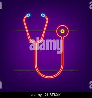 Stéthoscopes, équipement médical pour médecin. Illustration du stock vectoriel Illustration de Vecteur