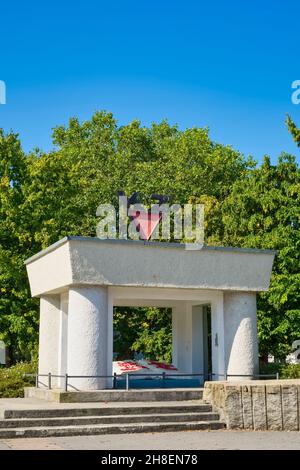 Mémorial pour les victimes du fascisme, Hennigsdorf, Brandebourg, Allemagne Banque D'Images