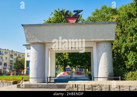 Mémorial pour les victimes du fascisme, Hennigsdorf, Brandebourg, Allemagne Banque D'Images