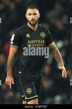 Derby, Angleterre, le 29 novembre 2021.Charlie Austin de QPR pendant le match de championnat Sky Bet au Pride Park Stadium, Derby.Le crédit photo doit être lu : Darren Staples / Sportimage Banque D'Images