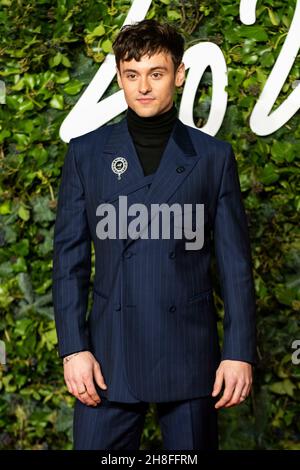 Tom Daley participe aux Fashion Awards 2021 au Royal Albert Hall.Londres, Royaume-Uni.29/11/2021 Banque D'Images