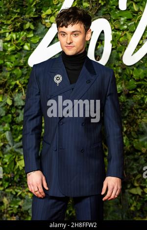 Tom Daley participe aux Fashion Awards 2021 au Royal Albert Hall.Londres, Royaume-Uni.29/11/2021 Banque D'Images