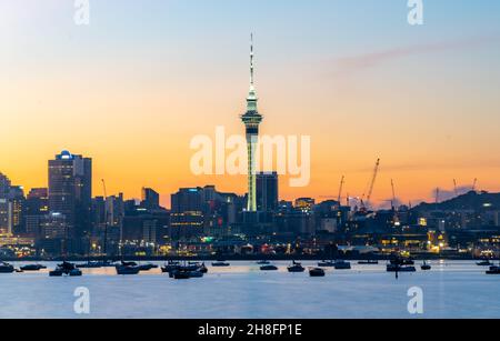 Auckland Nouvelle-Zélande incroyable Sunrise photo Banque D'Images