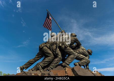 Mémorial Iwo Jima à Arlington, va Banque D'Images