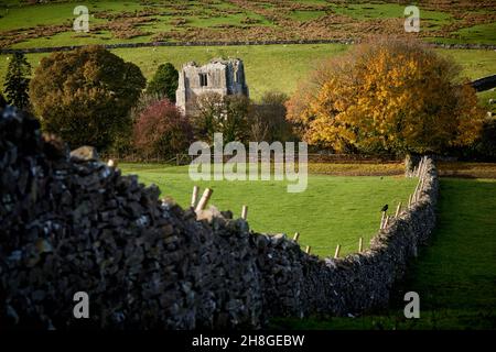 PENRITH campagne, l'abbaye de Shap ou l'église de Mary Magdalene en ruines Lake District National Park, Cumbria Banque D'Images