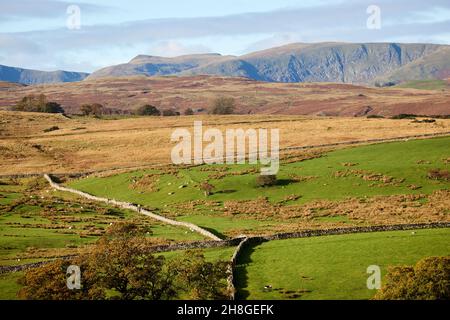 PENRITH campagne, Shap donnant sur le parc national de Lake District, Cumbria Banque D'Images