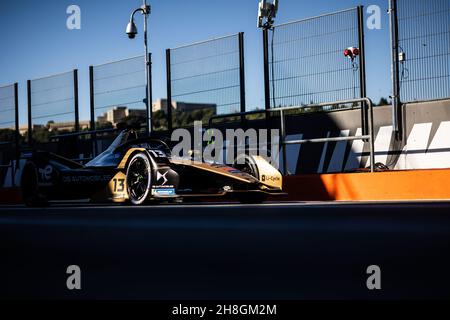 13 Da Costa Antonio Felix (por), DS Techeetah, DS E-tense FE21, action pitlane pendant les essais pré-saison du Championnat du monde de Formule E 2021-22 de la FIA, sur le circuit Ricardo Tormo du 28 novembre au 2 décembre 2021 à Valence, Espagne - photo: Germain Hazard/DPPI/LiveMedia Banque D'Images