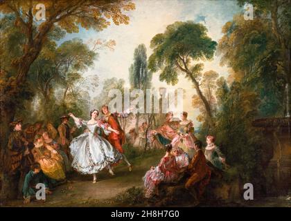 Nicolas Lancret, la Camargo Dancing, peinture, vers 1730 Banque D'Images