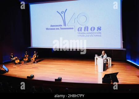 Madrid, Espagne.30 novembre 2021.Reine espagnole Sofia assister à 40 años trabajando por y con las victimas del terrorismo événement pendant 40 anniversaire AVT: Asociacion de Victimas del Terrorismo à Madrid le mardi 30 novembre 2021.Credit: CORMON PRESSE/Alamy Live News Banque D'Images